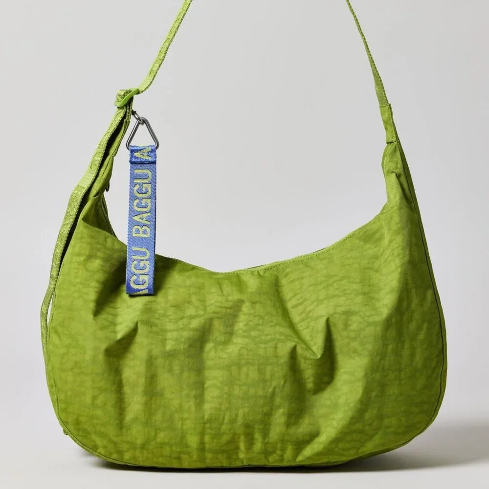 NWT Baggu Large Crescent Bag - Green Juice - Picture 5 of 8